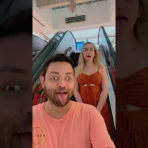 New trick 😎🔥 #shorts #funny Escalator Prank Crazy Eyes Snapchat Filter