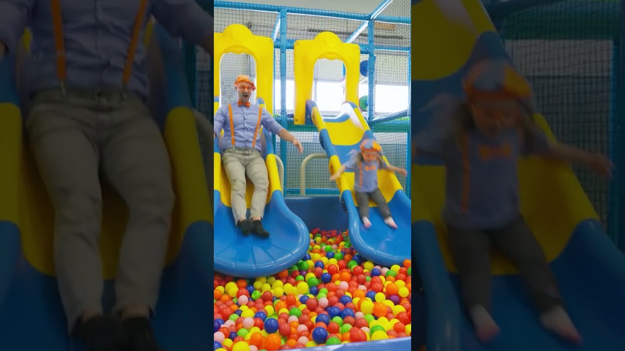 Blippi and Layla Go Down the Slide! #Shorts post thumbnail image