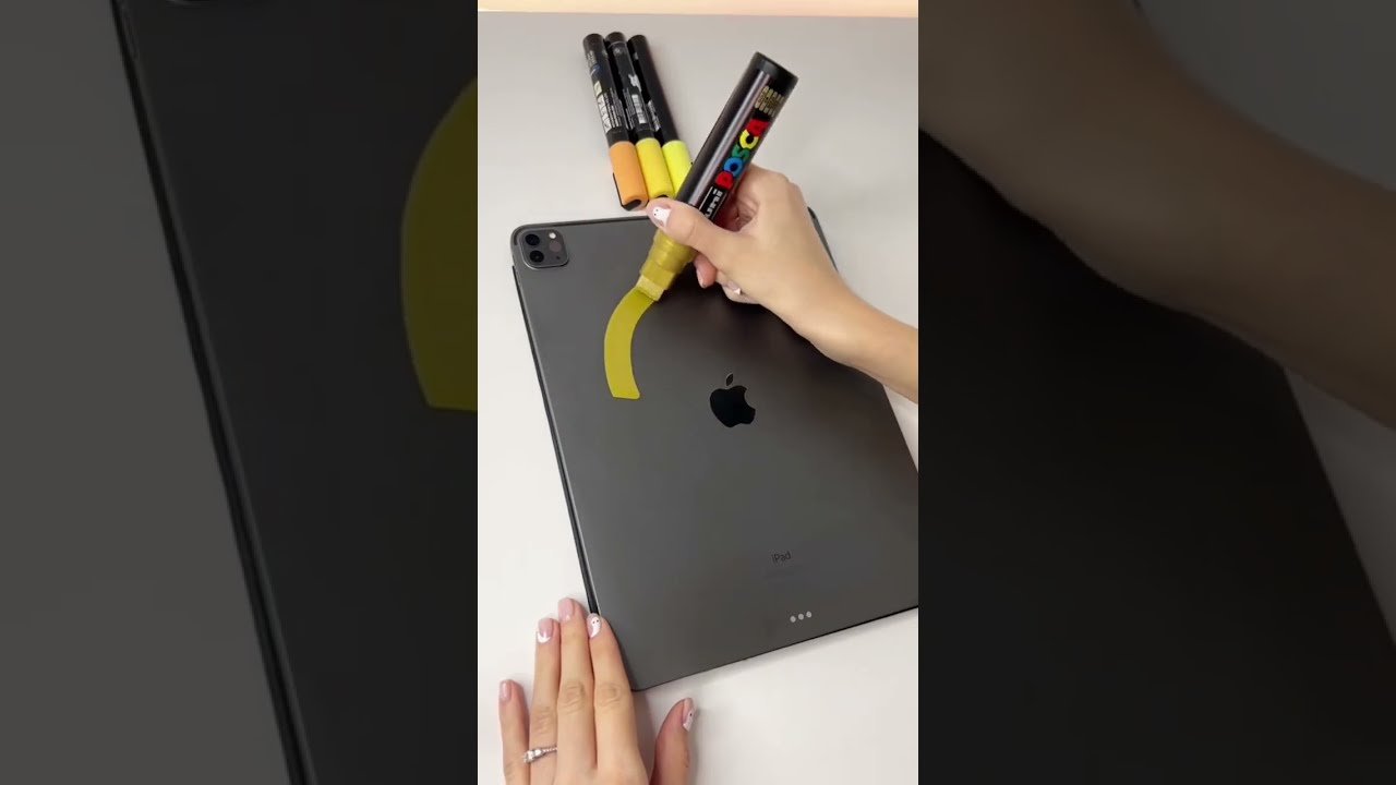 I Customized Boyfriends IPad Using only HUGE GOLD Marker looks.jpg