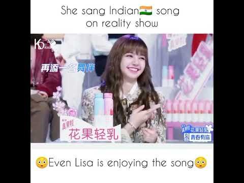 Lisa enjoying when chinese Girl sang Indian Song.jpg